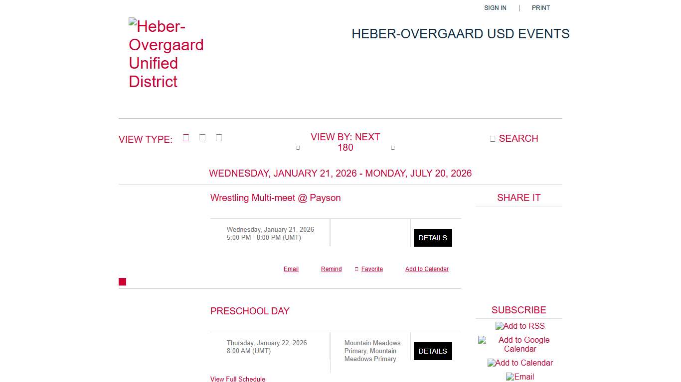 Heber-Overgaard Unified District - Summary