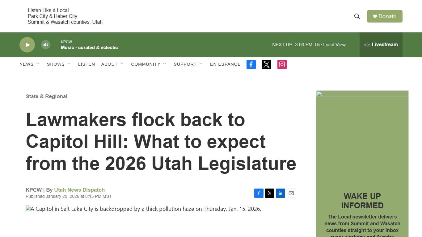 Lawmakers flock back to Capitol Hill: What to expect from the 2026 Utah Legislature