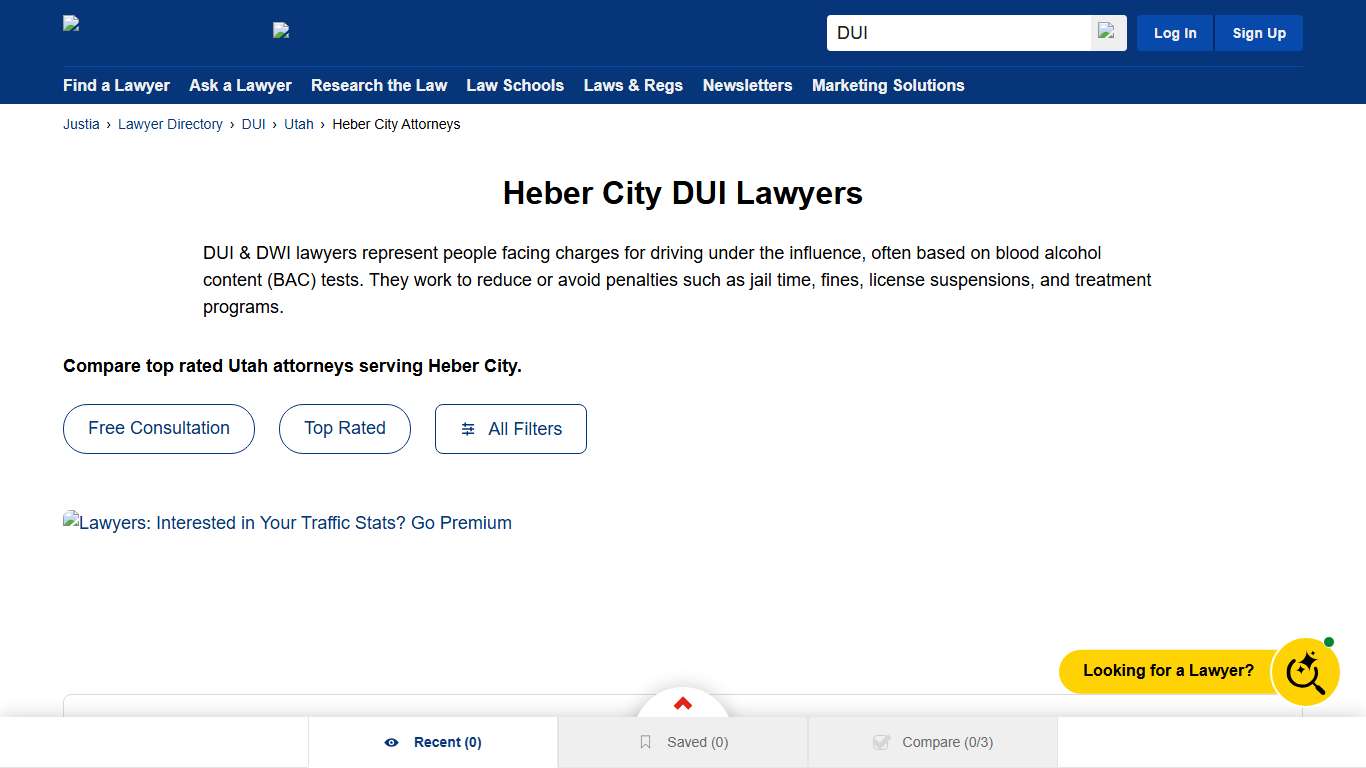 Best DUI Lawyers in Heber City, UT | Justia Lawyer Directory